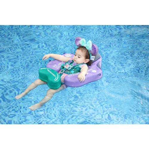 Mambobaby Float With Canopy and Tail Purple Mermaid