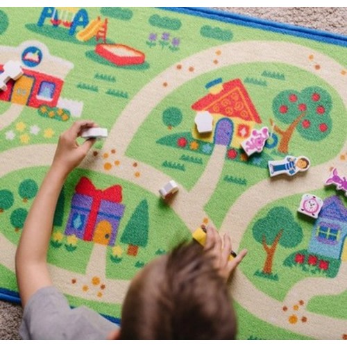 Melissa & Doug Blue's Clues & You Activity Rug Kids Play Mat Preschool Toy NEW