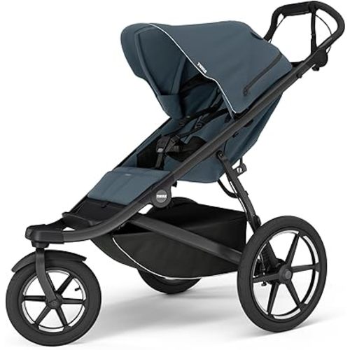 Thule Urban Glide 3 Single Child All-Terrain Stroller, Full-Suspension System, Air-Filled Tires, Upright seat with Adjustable Recline and Built-in legrest