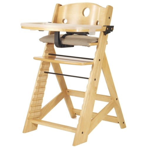 Keekaroo Height Right Highchair + Tray - Natural