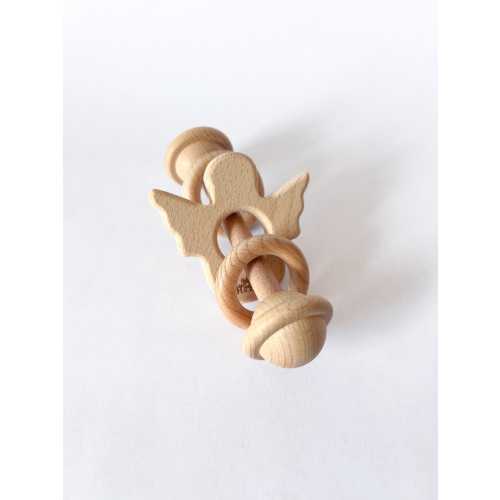 Guardian Angel Wooden Rattle