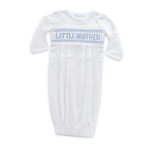 Little Brother Smocked Gown
