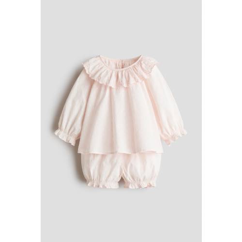 2-PIECE COTTON PLUMETI SET