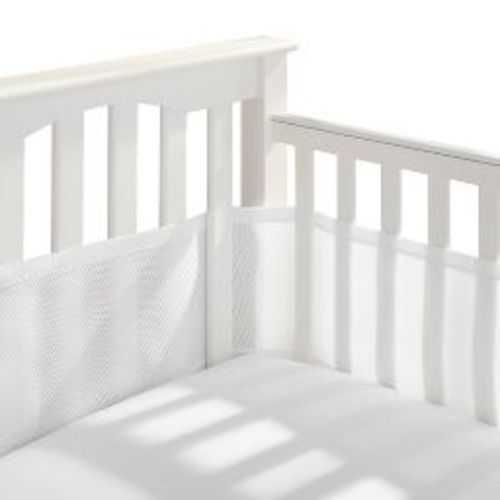 HALO Innovations Breathable Mesh Crib Liner, Full Size Crib - Classic, White