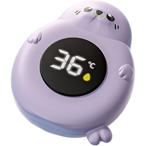 2025 Baby Bath Thermometer - Floating Bath Tub Water Temperature Thermometer with Safety Sensor Fast-Reading BPA-Free - Perfect for Infants Girls Boys Toddlers Newborns (Purple Seal)
