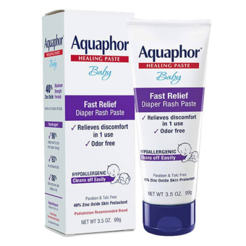 Aquaphor Baby Diaper Rash Paste - For Serious Diaper Rash and Flare-ups - 3.5 Oz. Tube