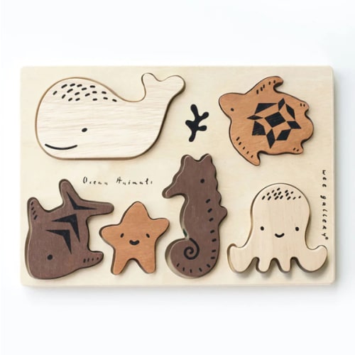 Ocean Animals Wooden Tray Puzzle