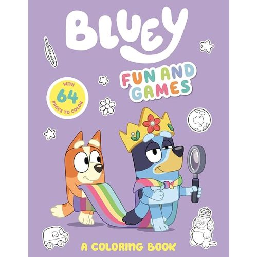 Bluey: Fun and Games: A Coloring Book Paperback – Coloring Book, January 3, 2023