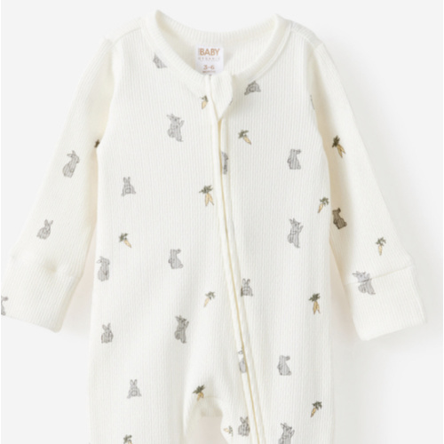Littlie Organic Long Sleeve Zip All In One Romper