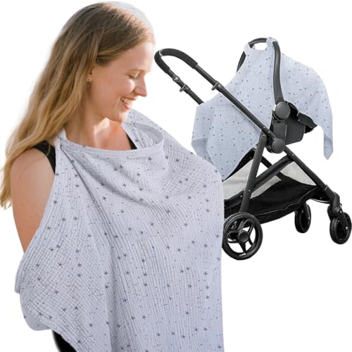 Muslin Breathable Nursing Cover Up Feeding for Breastfeeding,Breastfeeding Covers for Women Nursing
