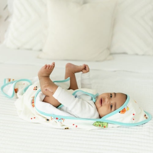 Island Mixed Plate Hooded Towel Set