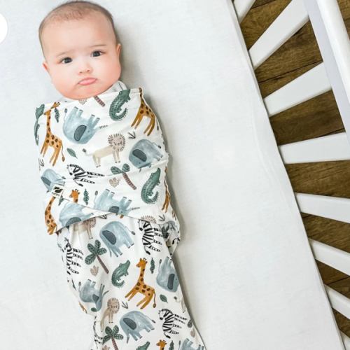 Norani Baby Snugababe Sleep Pod with Arm Inserts - Safari Animals