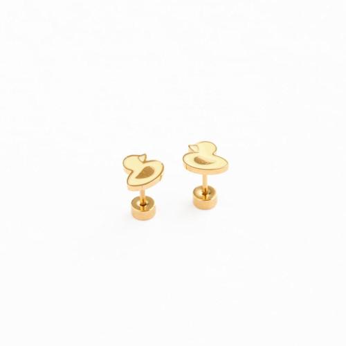 Enamel Duck Stud Earring – Pip Pop Post