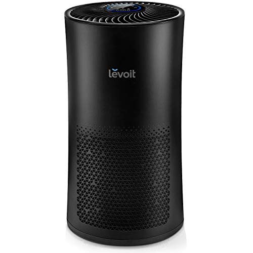 LEVOIT Air Purifiers for Home Large Room With Air Quality Monitor, Quiet for Bedroom, 3-in-1 Filter, Auto Mode, LV-H133, Black