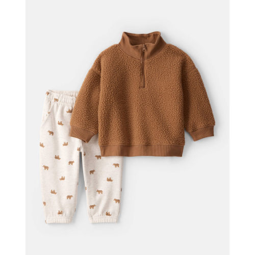 Baby Boy 2-Piece Teddy Pullover and Joggers Set 
 - Carter's | Carter's