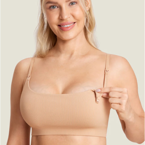 Ribbed Scoop Nursing Bralette
