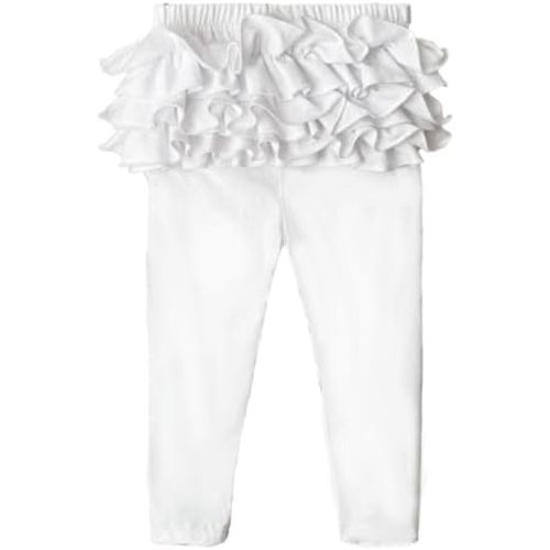 HOOLCHEAN Baby Toddler and Little Girls Ruffles Buttocks Leggings Solid Color Pants
