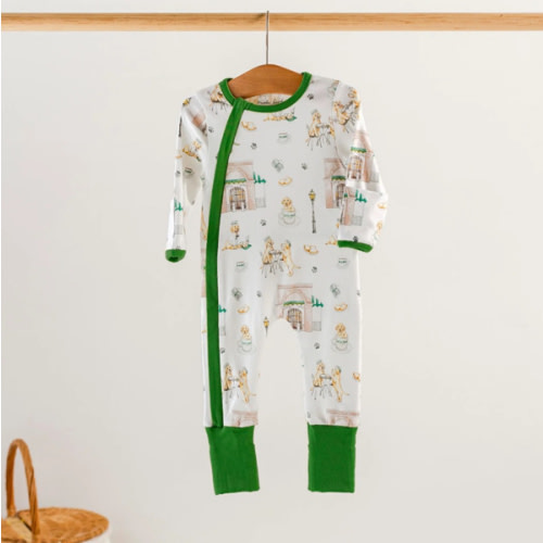 Powdered Sugar and Puppies Organic Cotton Kids Pajamas