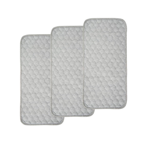 BlueSnail Quilted Thicker Waterproof Changing Pad Liners 3 Count(Gray 13” x 27”)