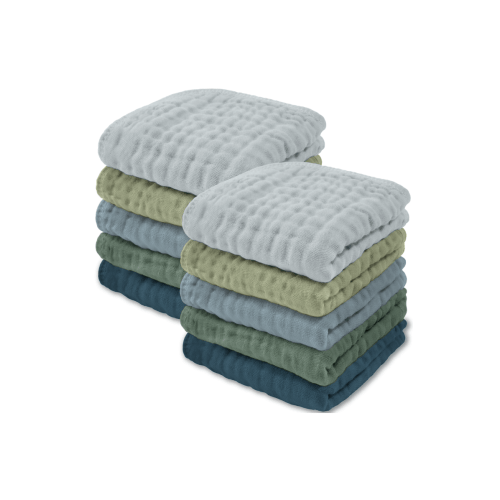 Muslin Washcloths - Pack of 10
