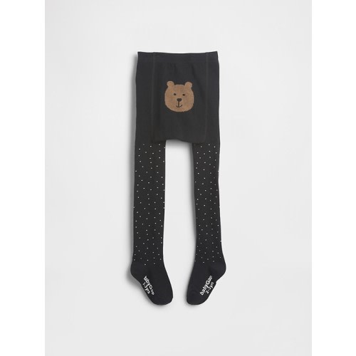 Baby & Toddler Glitter Dot Bear Tights