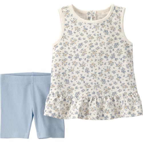 little planet by carter's Baby Girls' 2-piece Shorts Set Made With Organic Cotton