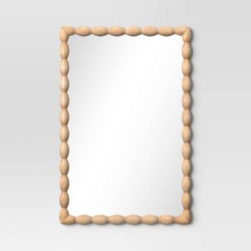 20"x30" Turned/Bobbin Wall Mirror Natural - Room Essentials™
