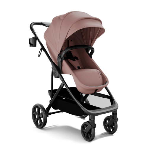 Mompush Wiz Pro 2-in-1 Baby Stroller with Bassinet Mode, Full-Size All-Terrain Premium Stroller from Newborn to Toddler, Pink, 23.8LB, Unisex