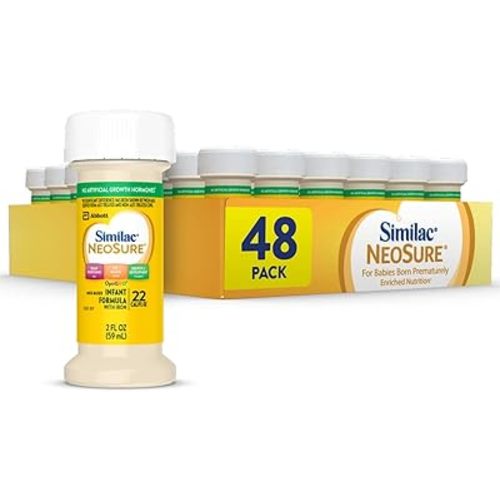 Similac NeoSure Premature Post-Discharge Infant Formula, Ready-to-Feed Baby Formula, 2-fl-oz Bottle, Pack of 48