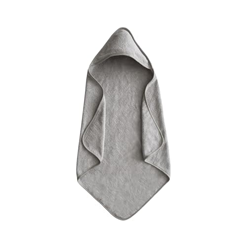 mushie Baby Hooded Towel | Organic Cotton (Gray)
