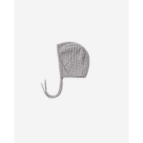 Woven Baby Bonnet Midnight Gingham – Quincy Mae