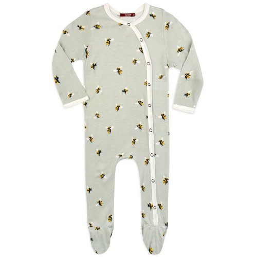 Bumblebee Bamboo Snap Footed Romper