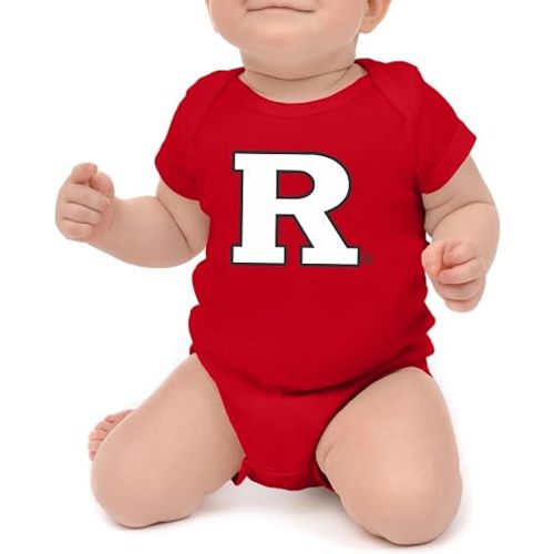 Little King NCAA Short Sleeve Romper-Big Logo 100% Cotton-Sizes 0-3M 6M 12M 18M