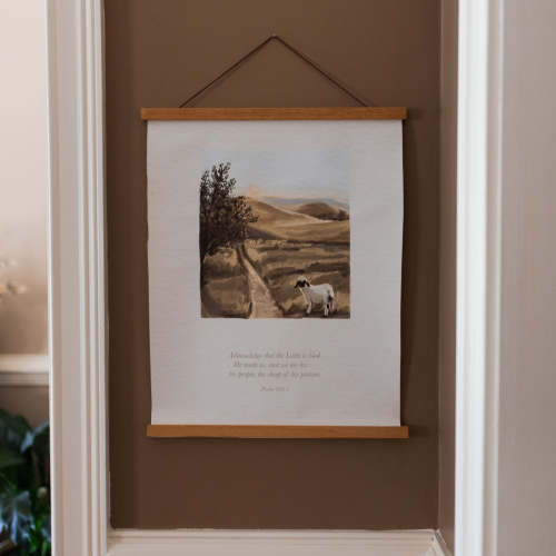 Sheep of His Pasture Hanging Canvas | TDGC – The Daily Grace Co.