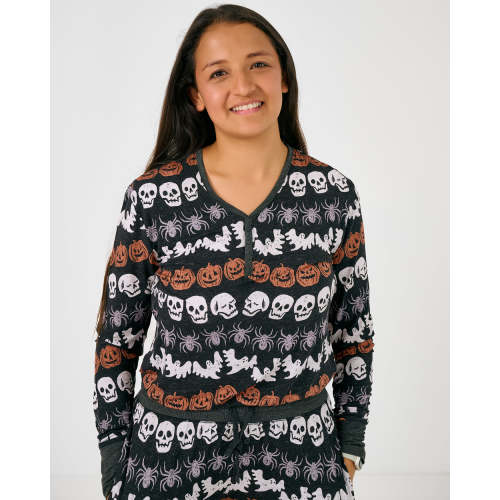 Hallows Eve Women's Long Sleeve Pajama Top | Little Sleepies