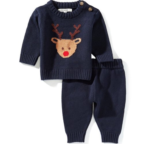 Adventurewear 360 Baby Boys Long Sleeve Reindeer Top & Pants Set