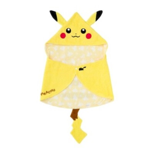 Pokemon Center Original Pikachu Towel With Hood & Tail KIDS Halloween