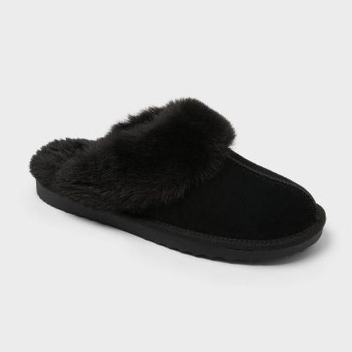 Women's Sylvia Genuine Suede Scuff Slippers - Auden™ Black 10