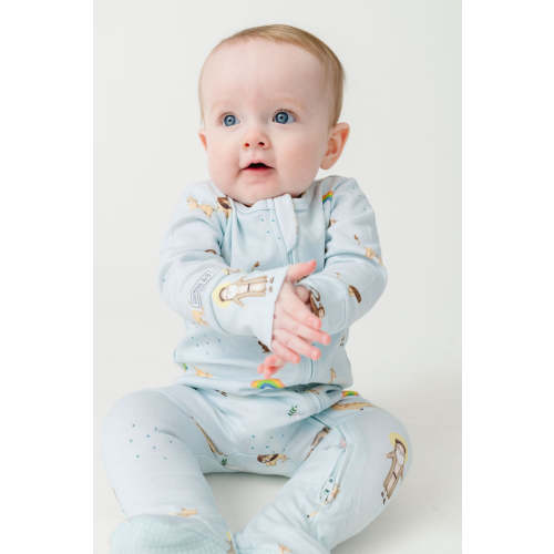 Noah and the Ark PJ Footed Onesie Cotton – Holy Pals