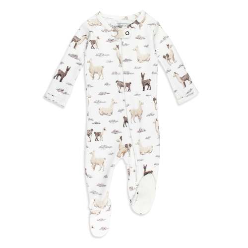 Llama | Organic Zipper Footie – L'ovedbaby - 3-6 months