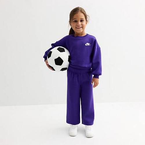 Baby & Toddler Girls Nike Crewneck & Wide Leg Pants 2-Piece Set
