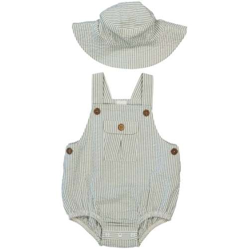 Medium Green Baby Romper And Hat Set | Best&Less™ Online