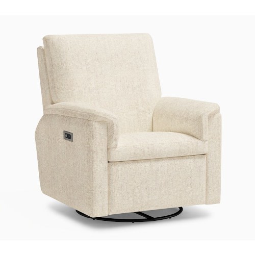 Dream Power Recliner Performance Heathered Chenille Ecru