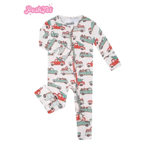 poshtot newborn baby vintage car jumpsuit soft bamboo - Temu