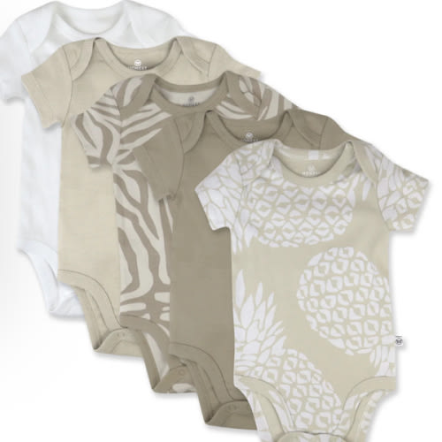 5-Pack Organic Cotton Short Sleeve Bodysuits | Honest Baby Clothing