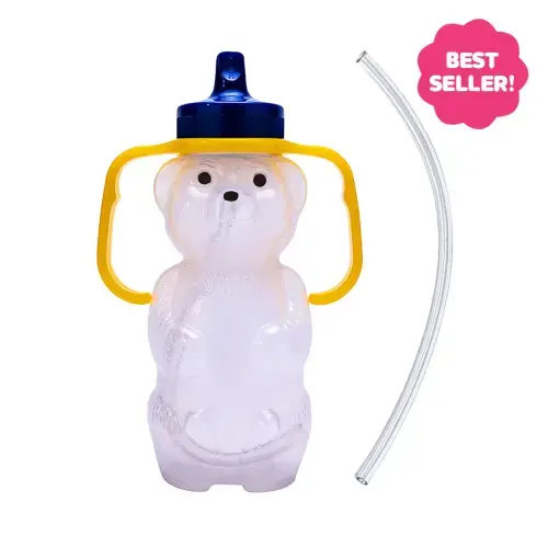 The Original Honey Bear with Flexible Straw - TalkTools