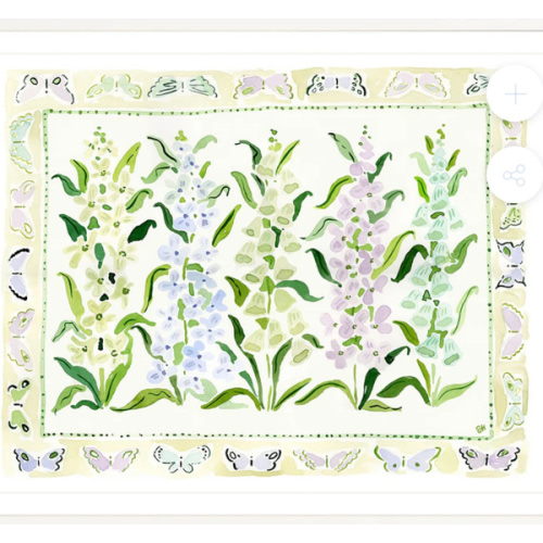 The "Lilac Butterfly Charms" Fine Art Print, Flower Charms Series