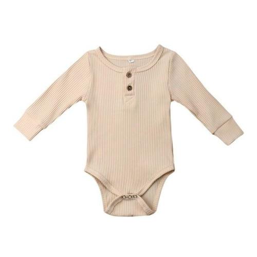 Ribbed bodysuit- sand – ChubbyBubbyBear