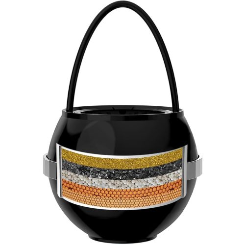 Bath Filter for Tub - Kinder Water Filter for Bathtub, Hard Water Softener to Remove Lead,Chlorine and Fluoride, Improve Skin, Hair and Nails Condition,Matte Black