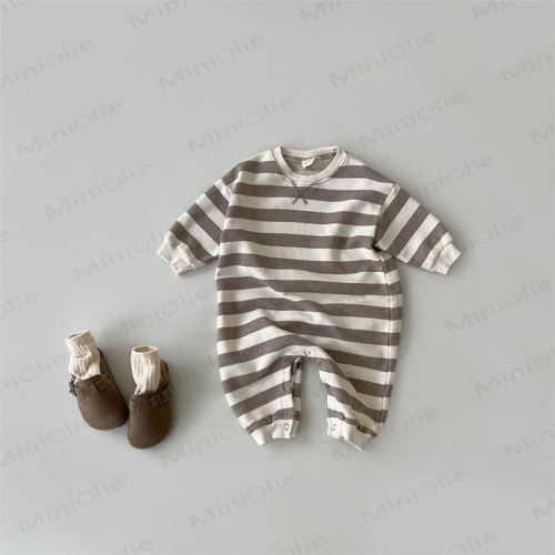 Baby Stripe Long-Sleeve Romper